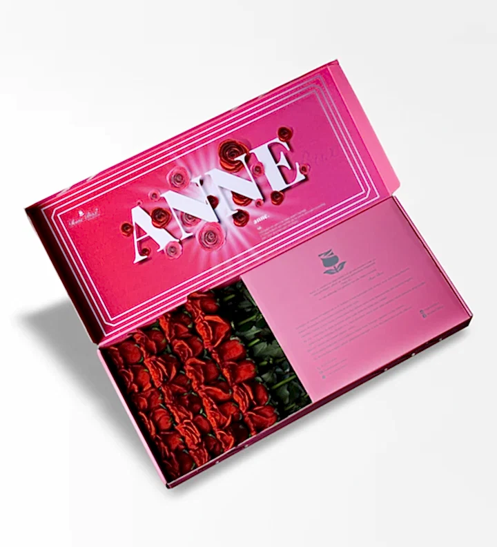 Anne 24'Lü - Anneler Günü Pembe Kutuda 24 Kırmızı Gül