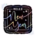 Grabo 18" P. Opal Hello New Year Folyo Uçan Balon