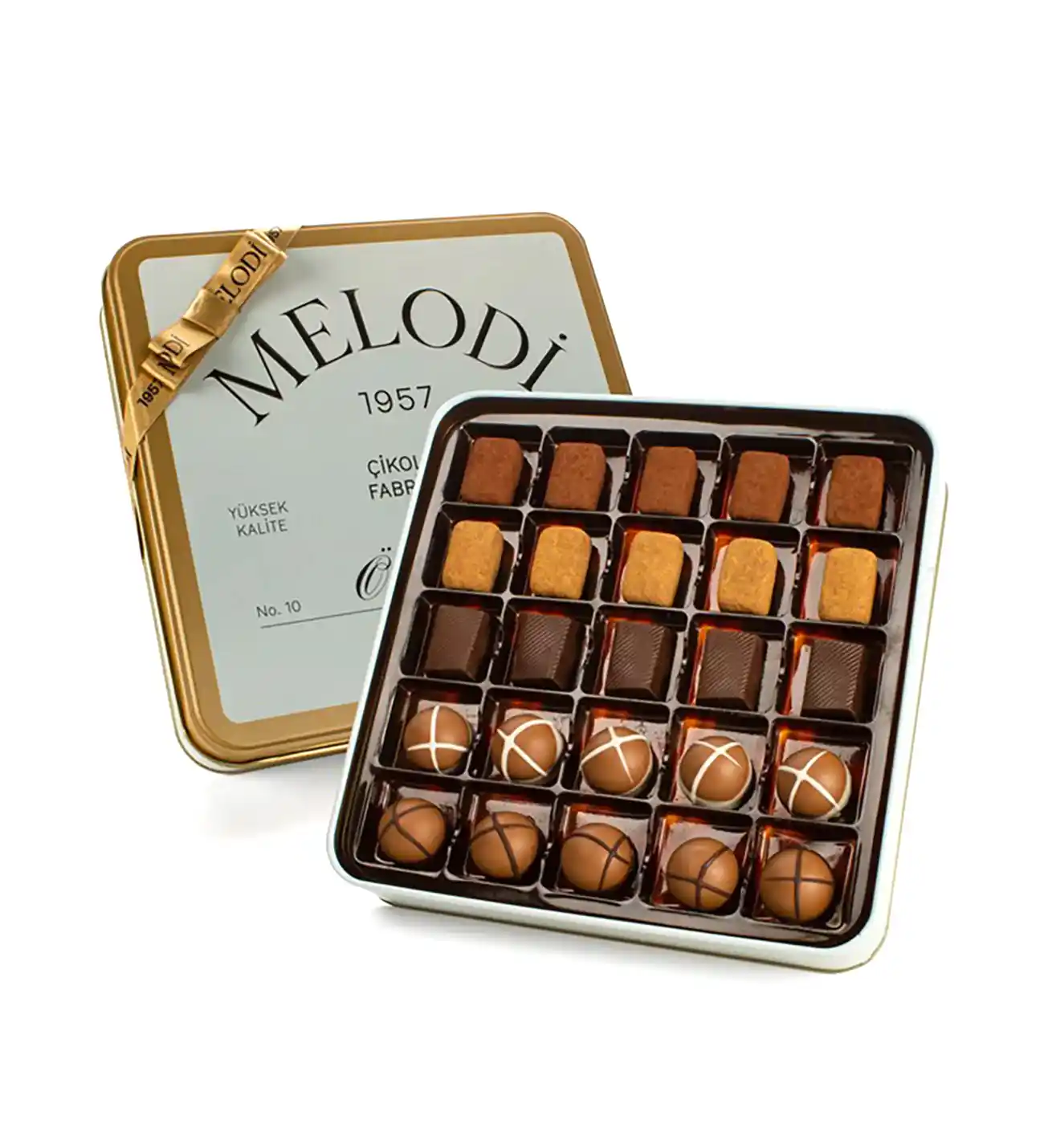 Metal Hediye Kutuda Pralin Çikolata 250 G(℮)