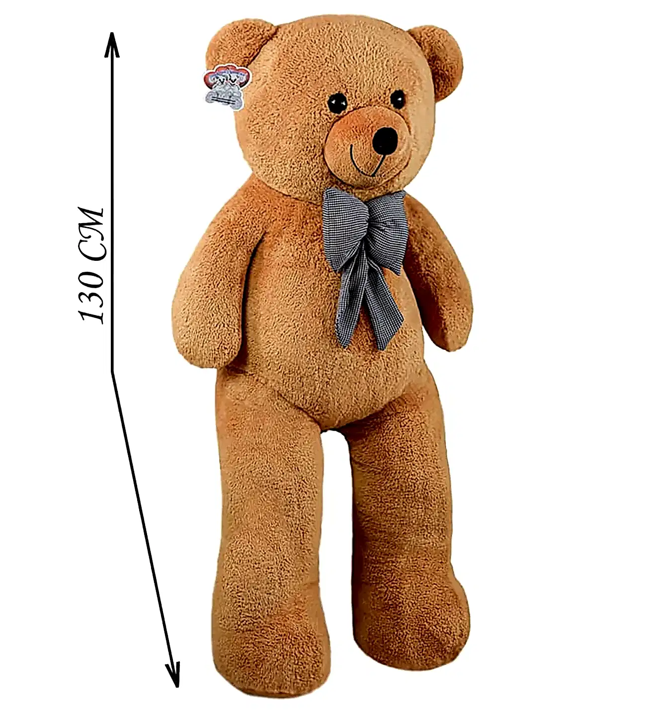 130 Cm Papyonlu Büyük&nbsp;Kahverengi Ayıcık