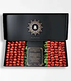 Premium 100 Kutuda 100 Kırmızı Gül