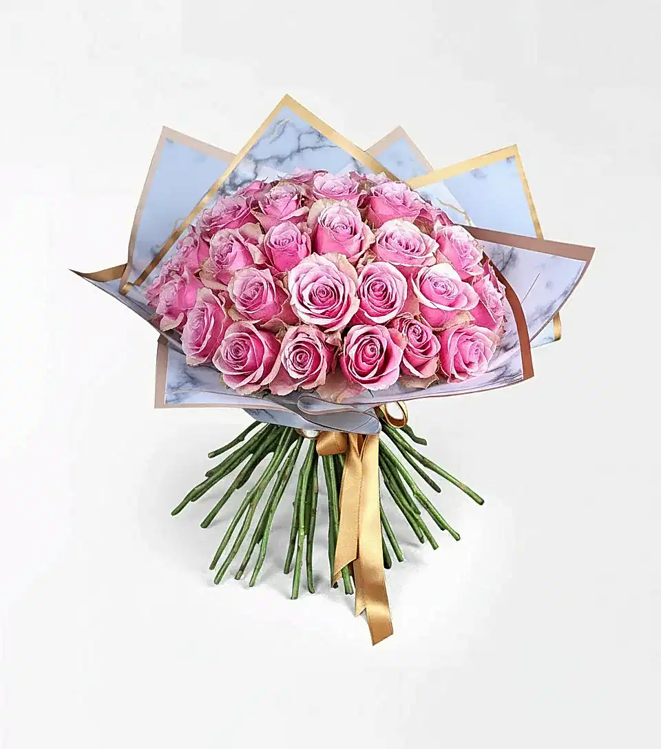 Premium 50 Pembe Gül Buketi