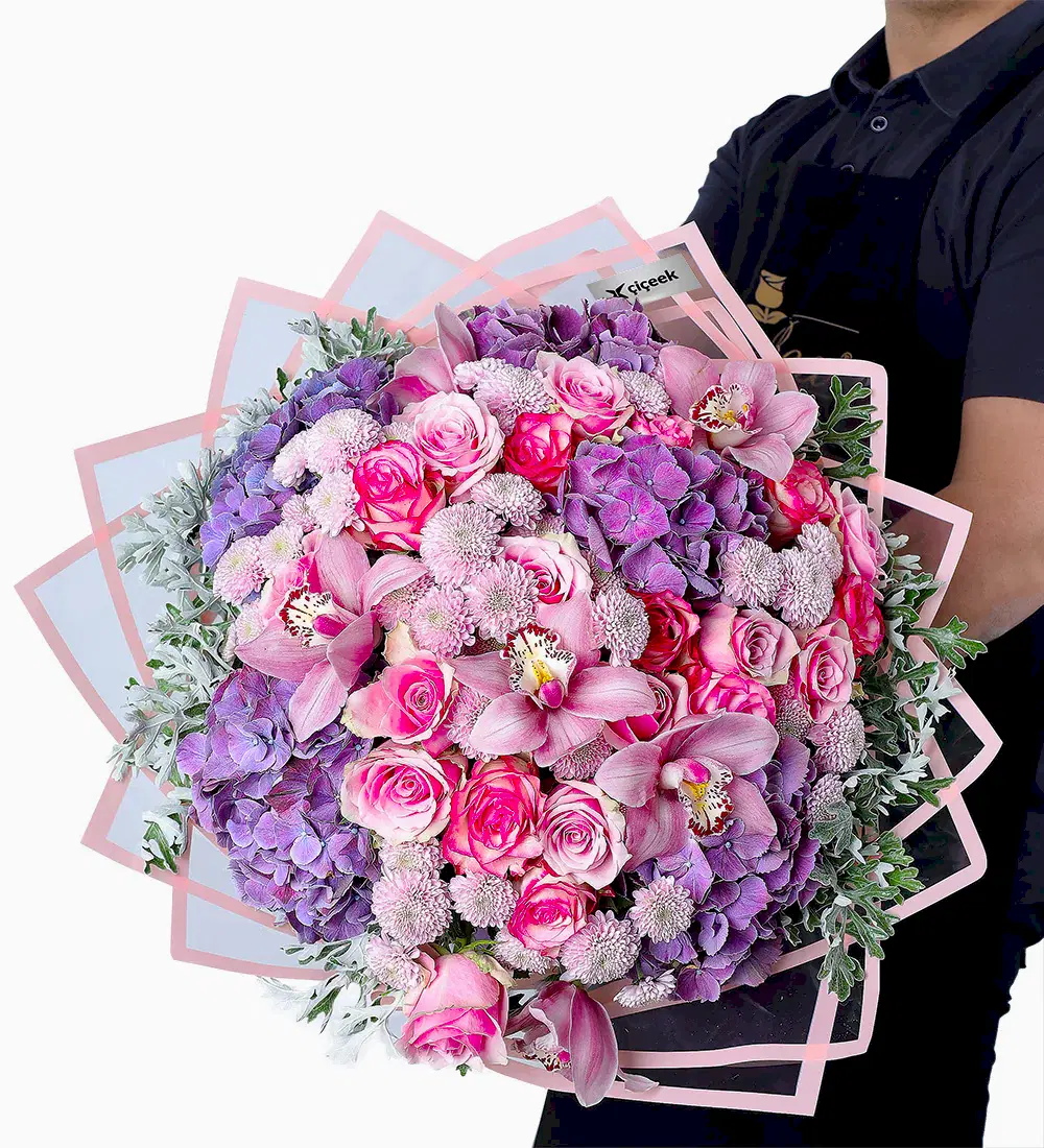 Pembe Düş Buketi Pinky Grande