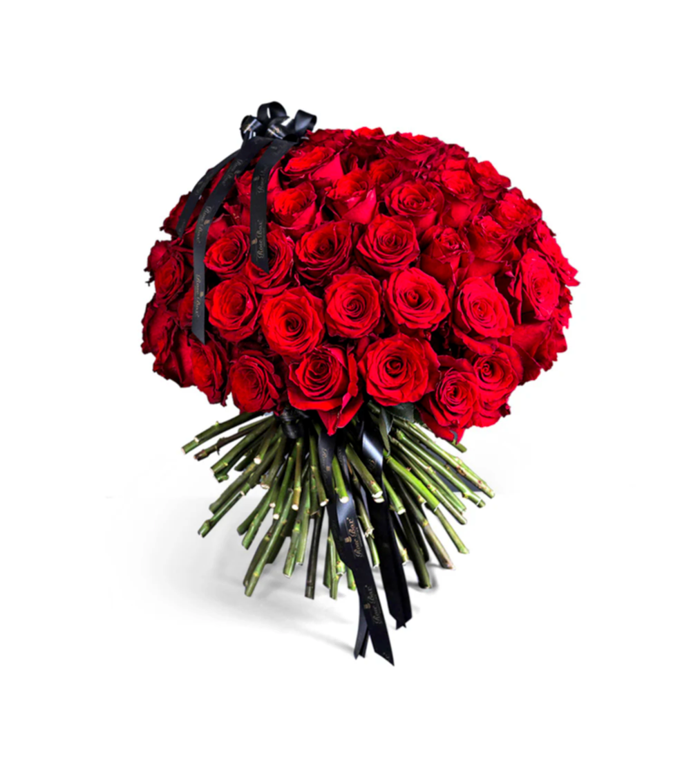 Premium Love 100 Kırmızı Gül Buketi