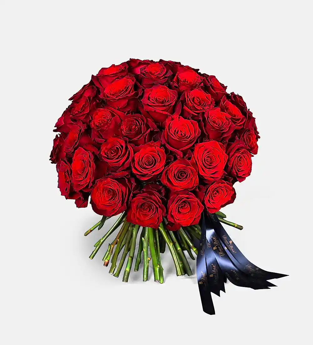Premium Love 50 Kırmızı Gül Buketi