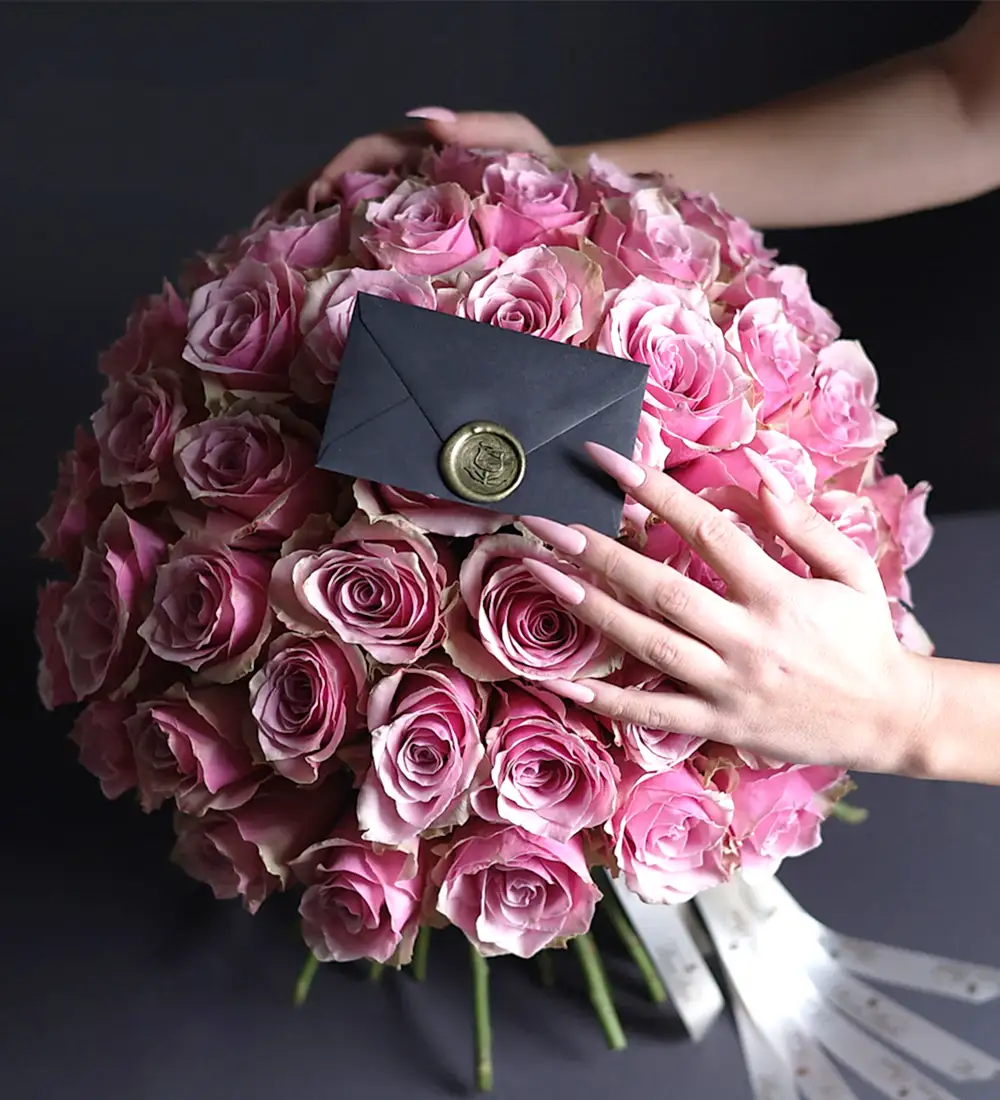 Vendy 50 Pembe Gül Buketi